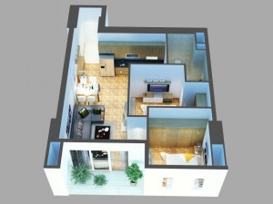detailed house cutaway 6 Modelo 3D