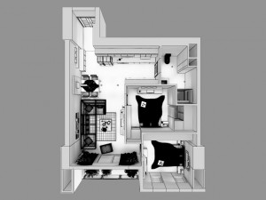 detailed house cutaway 6 Modelo 3D