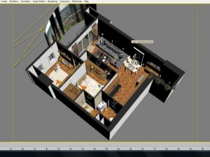detailed house cutaway 6 Modelo 3D