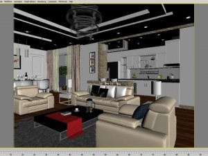 detailed house cutaway Model 3D