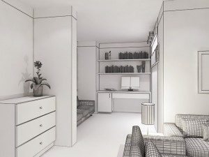 detailed house cutaway view 4 3D Model