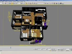 detailed house cutaway view 4 3D Model