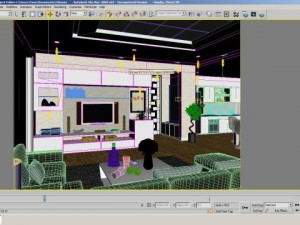 detailed house cutaway view 4 3D Model