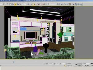 detailed house cutaway view 4 3D Model