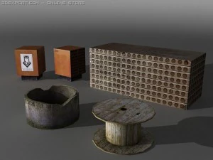 industrial elements 3D Model