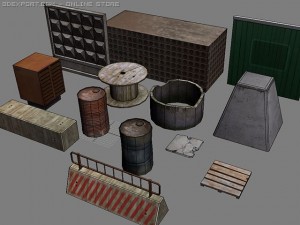 industrial elements 3Dモデル