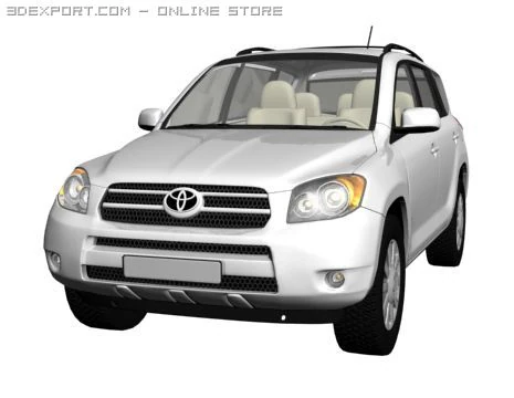 toyota rav4 3D Model .c4d .max .obj .3ds .fbx .stl .blend 