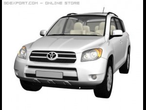 toyota rav4 3D-Modell
