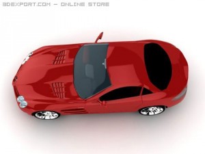 mercedes mclaren slr 3Dモデル