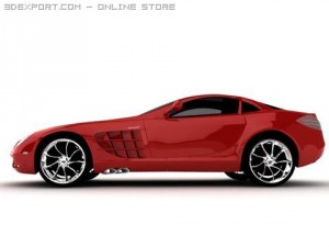 mercedes mclaren slr 3Dモデル