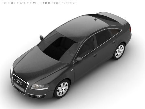 audi a6 Model 3D .c4d .max .obj .3ds .fbx .stl .blend 