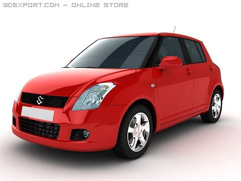 suzuki swift 3D Model .c4d .max .obj .3ds .fbx .stl .blend