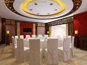 dining room restaurant 3D Model