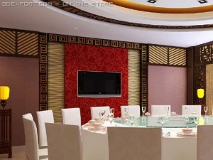 dining room restaurant 3D Model