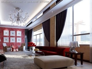 living room 3D Модель