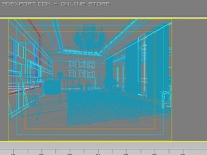 living room 3D Модель
