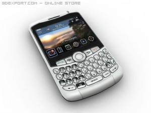 blackberry phone 3D 모델