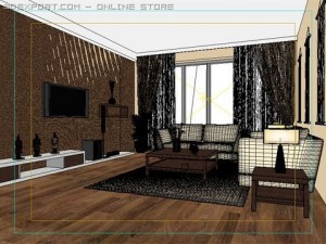 living room 019 3D 模型
