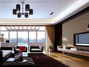 living room 02 3D Model