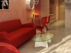 living room 030 Modello 3D