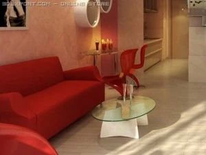 living room 030 3D Model
