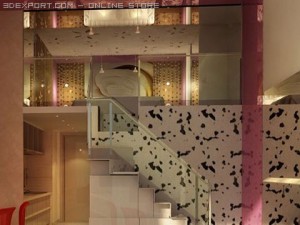 living room 030 Modello 3D