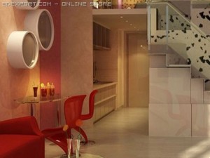living room 030 Modello 3D