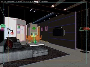living room 010 3D Model