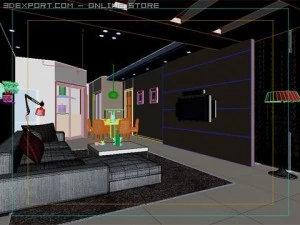 living room 010 3D Model