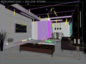living room 015 Modelo 3D