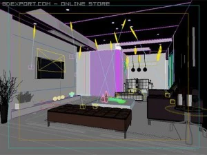 living room 015 3D Model