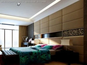 침실 002 3D 모델