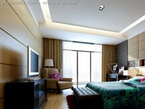 침실 002 3D 모델