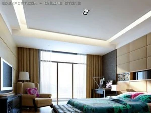 침실 002 3D 모델