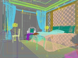 bedroom 017 Modelo 3D
