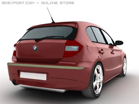 bmw 1 3D Model .c4d .max .obj .3ds .fbx .stl .blend 