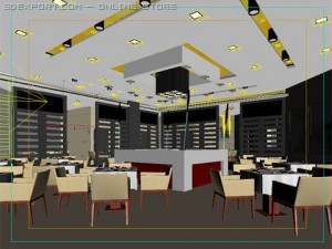restaurant 03 3Dモデル