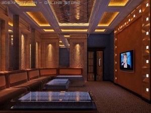 bar lounge 001 3D Model