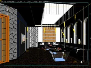 bar lounge 003 3D Model