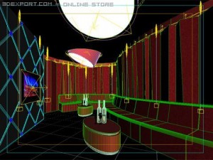 bar lounge 004 Modèle 3D
