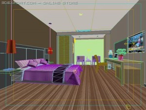 bedroom 011 Model 3D