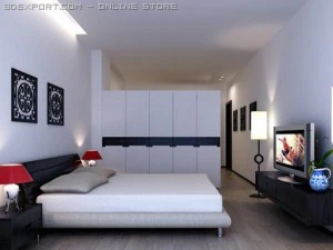 camera da letto 014 Modello 3D