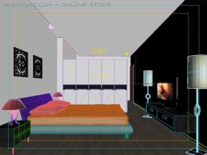 bedroom 014 Modèle 3D
