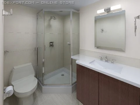 bathroom 007 3D Model .c4d .max .obj .3ds .fbx .stl .blend