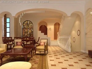 living room 037 3D Model