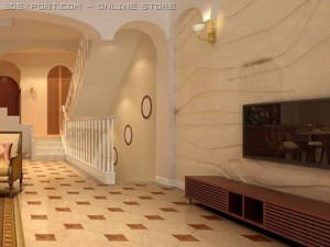 living room 037 Modèle 3D