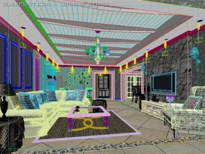 living room 038 3D Model