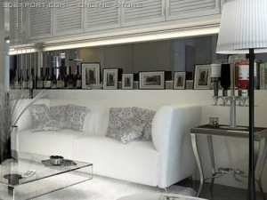 living room 028 3D Model