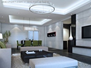living room 039 3D Model