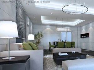 living room 039 3D Model